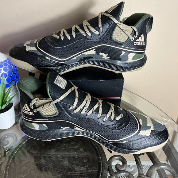 Addidas Icon V Bounce Men's USA Camo Baseball Metal Cleats Shoes FX4258 Size 14 - Picture 3 of 9